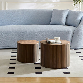 Handcrafted Nested Table Set, 2 Pieces