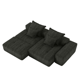 Modern Oversized Diy Combination Modular Sectional Sofa With Pillows