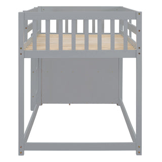 Bunk Bed With 4 Drawers And 3 Shelves