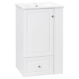 Modern Freestanding Bathroom Vanity With Sink, Soft-Close Drawer, Towel Bar