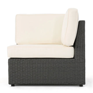Santa Cruz - Outdoor 8 Piece Sectional Set - Dark Brown