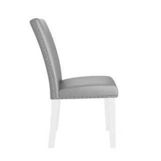 Upholstered Dining Chair With High Back Design (Set of 2)