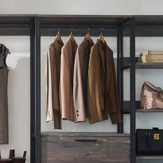 Monica - Walk-In Closet System, Extra Storage Space - Rustic