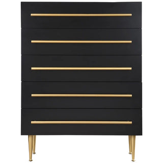 Contemporary 5 Drawer Chest For Bedroom