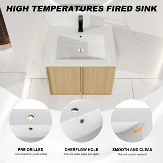 Floating Bathroom Vanity With Sink Combo