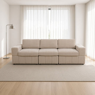 Oversized Modular Sectional Sofa 3 Piece Set, Flexible Layout For Living Room