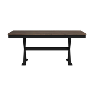 Tulane - 6 Piece Dining Set With Table, 4 Chairs, And Bench - Oak And Black