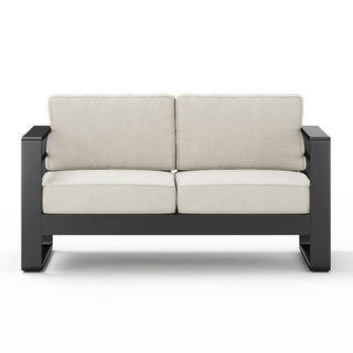 Maya Bay - Loveseat - Black / Beige