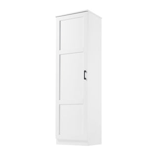 Storage Cabinet With 1 Door And Adjustable Shelf, Rectangle Shape - White
