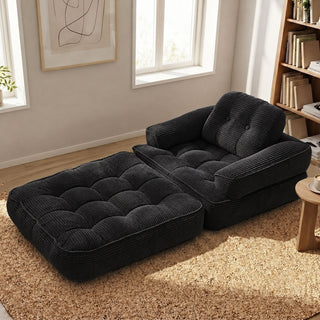 Convertible 2 In 1 Armrest Sofa For Bedroom