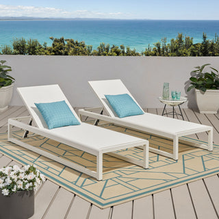 Outdoor Nylon Chaise Lounge, (Set of 2)
