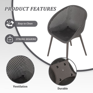 Modern Lounge Chair Set With Round Table