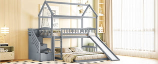 House Bunk Bed With Slide