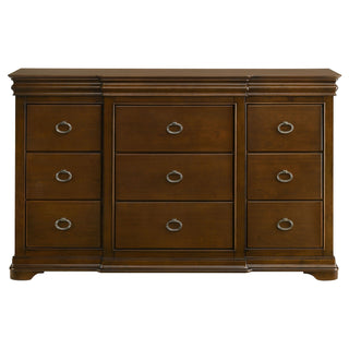 Leonide - 9 Drawer Dresser - Cherry