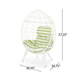 Cosmos - Round Hammered Iron Teardrop Chair