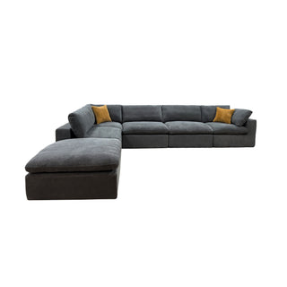 Custom Configuration Modular Sectional & Toss Pillows