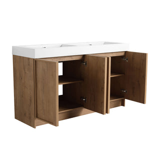 Freestanding Bathroom Vanity With Sink, Soft Close Doors