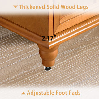 Floor Cabinet With Adjustable Shelf, Storage For Entryway