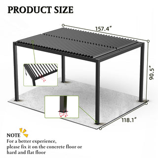 Premium Louver Pergola Aluminium Frame & Louvers