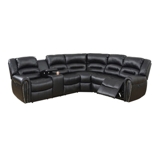 Reclining Sectional Sofa With Console