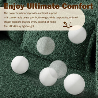 Modern Floor Sleeper Sofa Bed With 2 Pillows, Convertible Twin Size Folding Mattress For Living Room