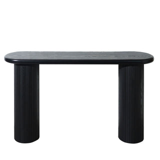 Fluted Cylinder Console Table - Black