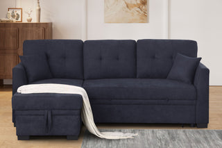Sectional Sofa Bed - Dark Blue