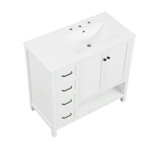 Modern Bathroom Vanity With Sink Top, 2 Doors And 2 Drawers
