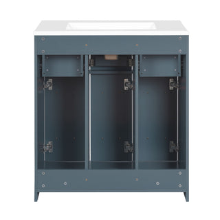 Bathroom Vanity With Undermount Sink, Soft-Close Doors, Drawers, Ceramic Sink
