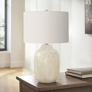 Table Lamp, Lighting, Ceramic, Contemporary - Cream