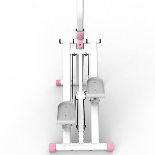 Stair Stepper With Resistance Home Upgrade Vertical Climber Workout Machine For Full Body Exercise - Pink