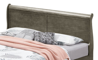 Upholstered Panel Sleigh Bed Design