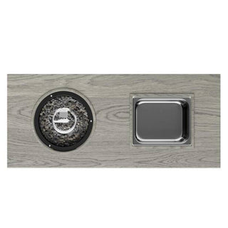 3 In 1 Outdoor Propane Fire Pit Table 50, 000 BTU With Ice Bucket - Gray