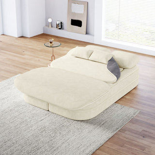 2 In 1 Foldable Sofa Bed With Multi Functional Blanket, Floor Lounge Sofa