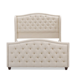 Marcella - Upholstered Shelter Headboard Bed Set