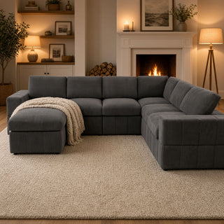 Modular Sectional Sofa, Reversible Set