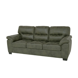 3 Seater Sofa With Padded Armrests And Triangular Leg