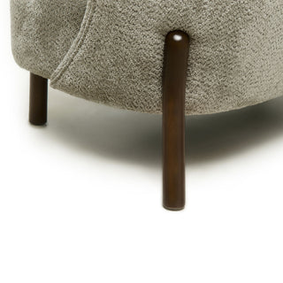 Nordic Chair Laid Back Loveseats With Curved Backres, No Armrests