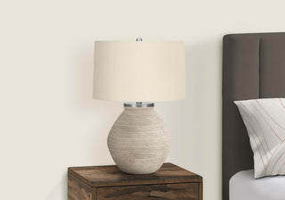 Lighting, Table Lamp, Concrete, Resin, Contemporary - Cream
