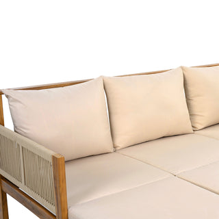 Outdoor 3 Seat Patio Sunbed