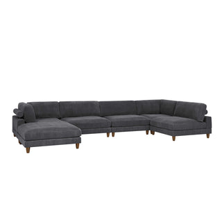 Modern Modular Sectional With Adjustable Back Support