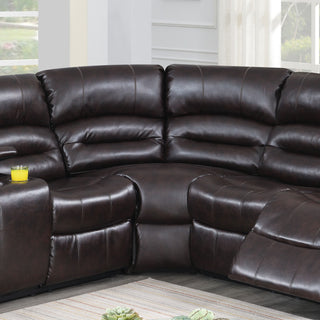 Reclining Sectional Sofa With Console