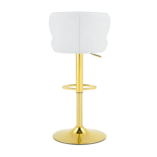 Adjustable Swivel Bar Chair With High Back Support