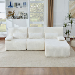 Oversized Sectional Sofa, Living Room Seating With Modular Design