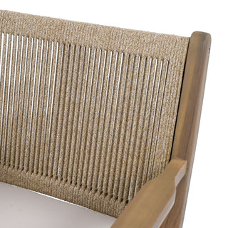 Outdoor Acacia Wood Patio Dining Armchair (Set of 2)