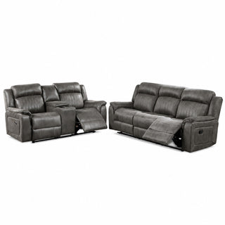 Contemporary Living Room Set, Horizontal And Vertical Tufting