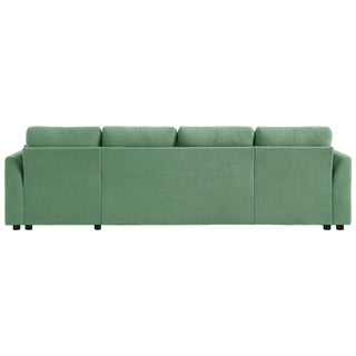 U-Shaped Sectional Sofa Bed With Storage And USB Ports