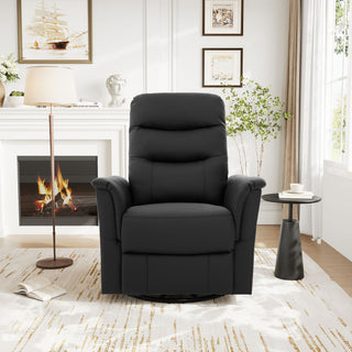 Manual Recliner Chair With 8 Point Massage And Swivel Function