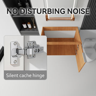 Floating Bathroom Vanity Cabinet & Soft Close Double Doors, Spacious Interior Storage, Wall Mounted, Cabinet Only