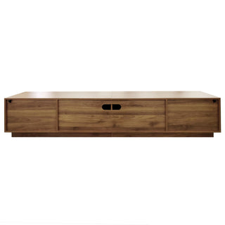 TV Stand With 2 Drawers And Open Shelving - Walnut
